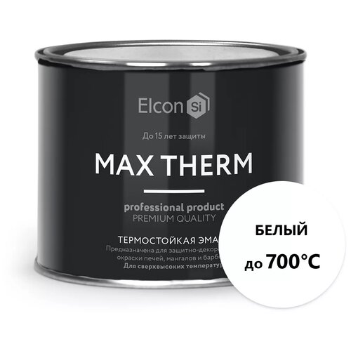 Термостойкая эмаль Elcon Max Therm графит цвет до 700 °C, 0,4 кг