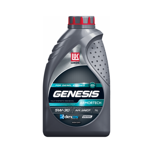 LUKOIL Масло Моторное 5w30 Лукойл 1л Синтетик Genesis Armortech Diesel Sn/Cf,C3 Gm Dex2_ме