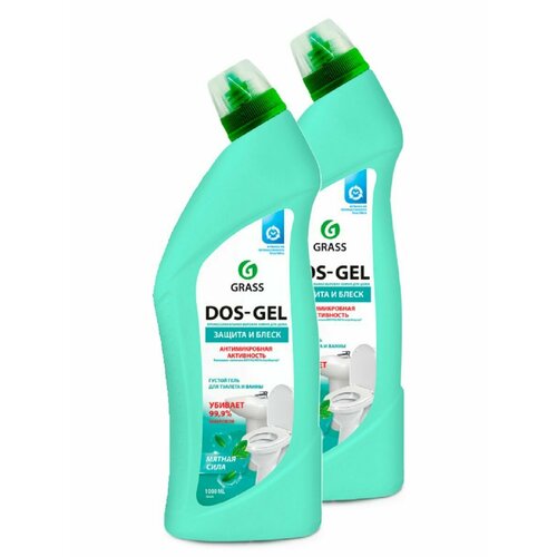 Чистящий гель DOS GEL Мятная сила, 1000 мл, 2 шт