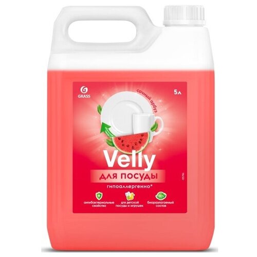 Средство для мытья посуды GRASS Velly Sensitive Арбуз, 5 л