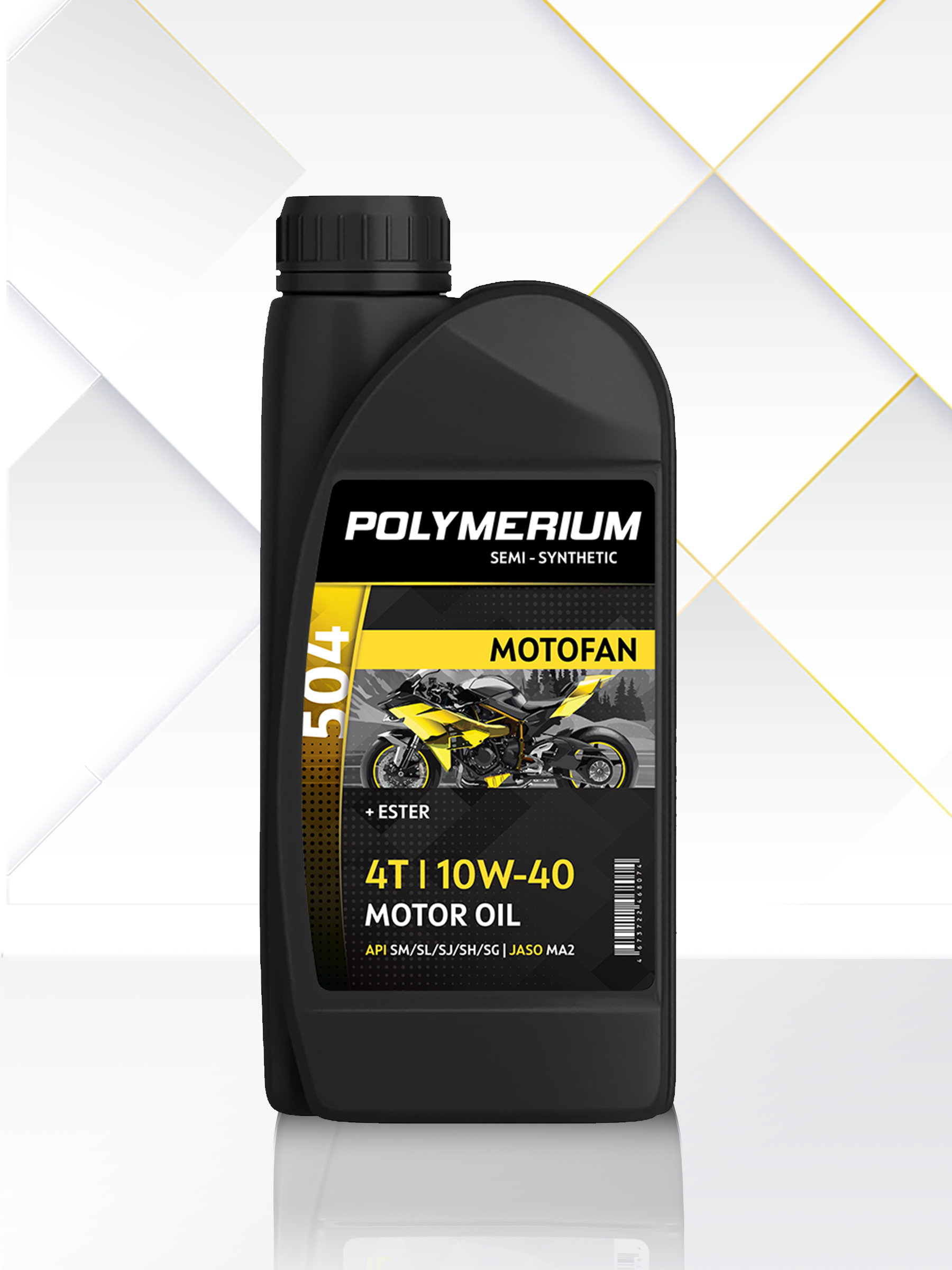 Моторное масло POLYMERIUM MOTOFAN 504 10W-40 4T 1 литр
