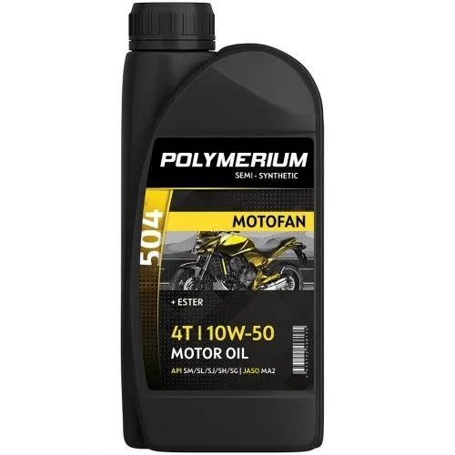 Моторное масло Polymerium MOTOFAN 504 4T 10W50 1л