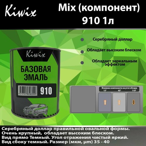 Компонент микс 910 Kiwix mix 1л Серебро