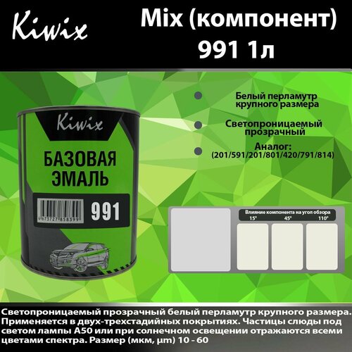 Компонент микс 991 Kiwix mix 1л Перламутр