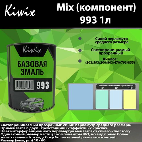 Компонент микс 993 Kiwix mix 1л Перламутр