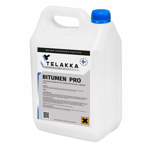 Очиститель усиленный от битумных пятен и гудрона с пола, со стен TELAKKA BITUMEN PRO 13кг