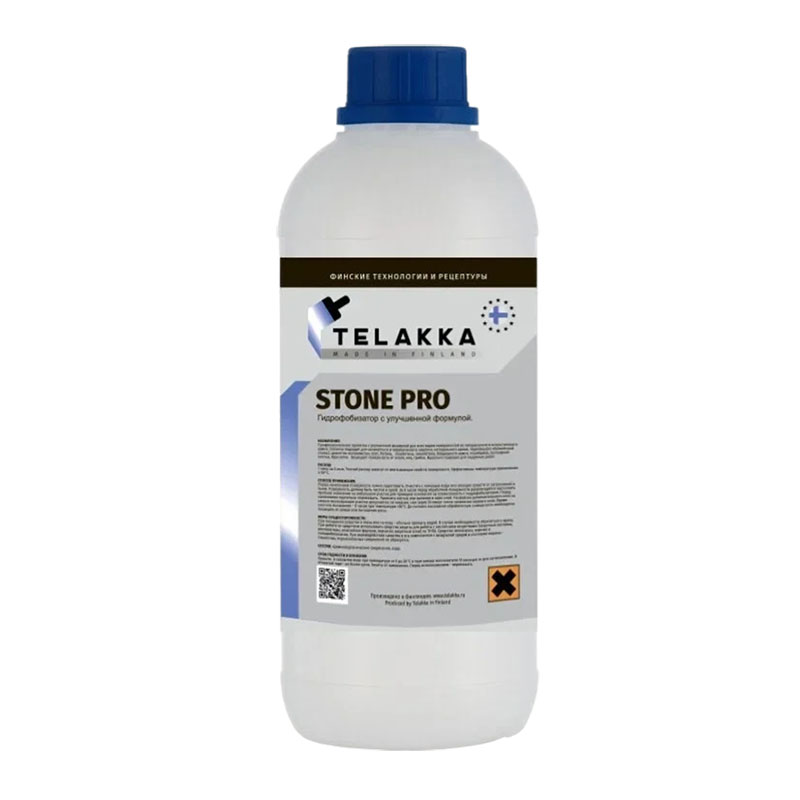 Водоотталкивающая пропитка для камня, для брусчатки TELAKKA GIDROFOB STONE PRO 1л