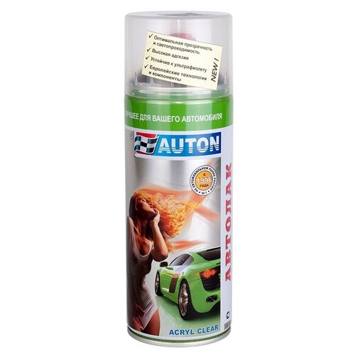 Автон ATN-A70158 Лак аэрозоль для тонировки фонарей черный Автон 520 мл