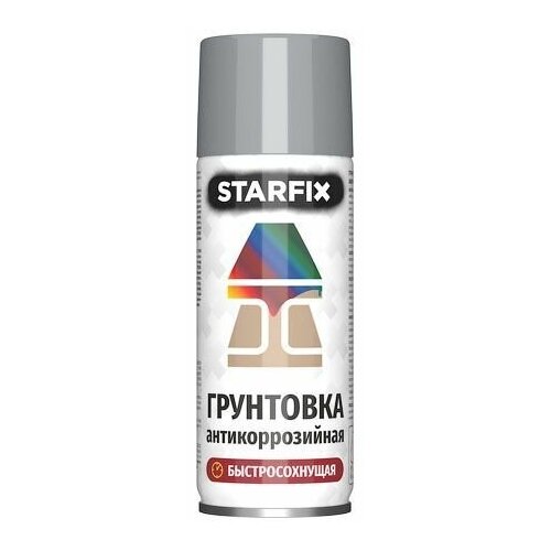 Грунтовка антикоррозийная серый STARFIX 520мл (7040) (Серое окно) (SM-36670-1)