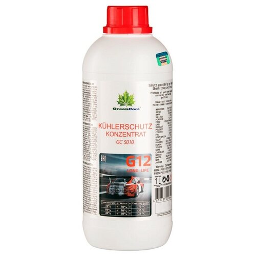 Антифриз Концентрат Greencool Gc5010 G12, 1 Л (Красн.) Hcv GreenCool арт. 702644