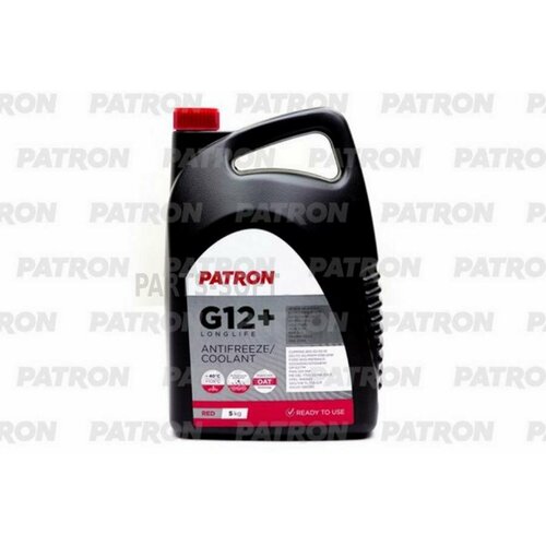 PATRON PCF2005 Антифриз 5кг брутто (4.4л) красный готовый, PATRON RED G12+, TL 774-D/F, G012A8DA1, G012A8FA1, WSS-M97B44-D, 6277M, MAN 324 SNF, MB 325.3, 1940663, 1381080