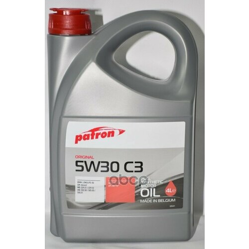 Масло Моторное Patron Original Синт. 5W-30 4Л. PATRON арт. 5W30 C3 4L ORIGINAL