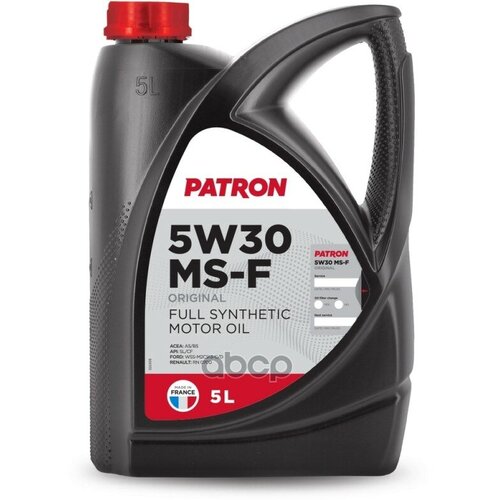 PATRON Масло Моторное Синтетическое 5Л 5Л-Для Легковых Автомобилей Acea A5/B5, Api Sl/Cf, Ford Wss-M2c913-C/D, Renault Rn0700