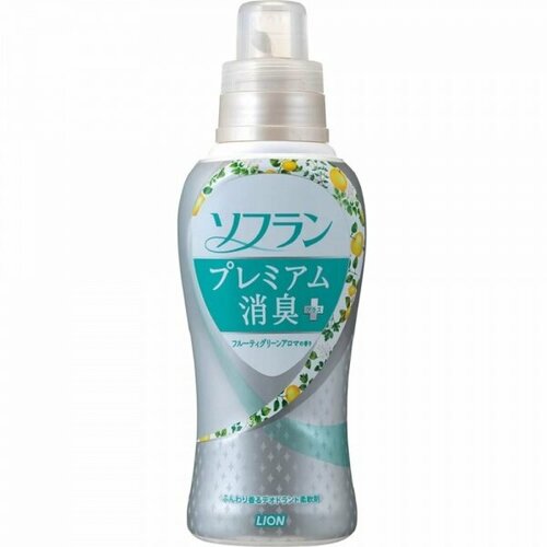 Lion soflan premium deodorizer zero кондиционер для белья защищающий от неприятного запаха до самого вечера, зеленых трав и фруктов, 550 мл