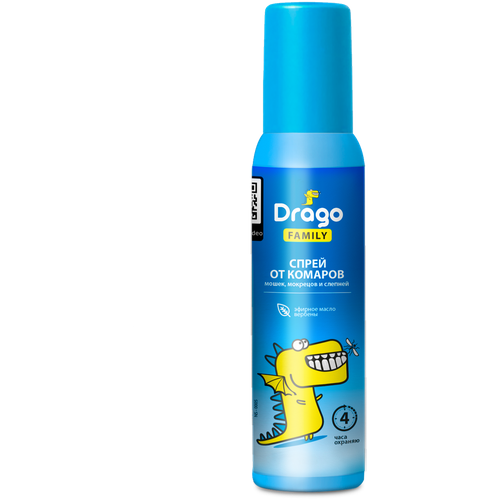 Средство репеллентное «Drago FAMILY» (спрей 100мл)