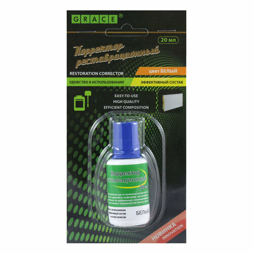 Корректор реставрационный для плинтусов МДФ белый 20 мл