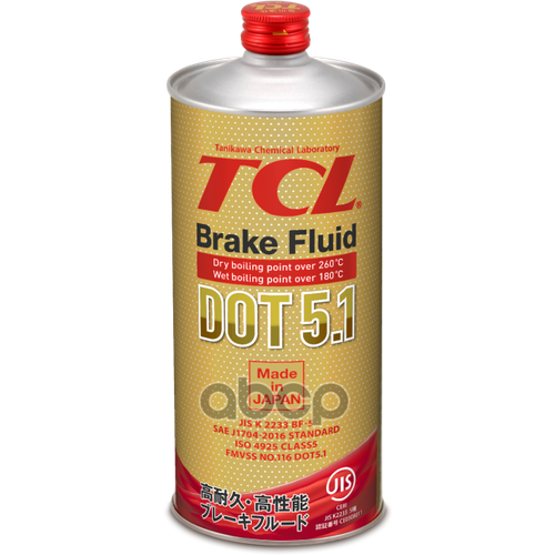 Тормозная Жидкость Tcl Dot 5.1, 1Л TCL арт. 3102
