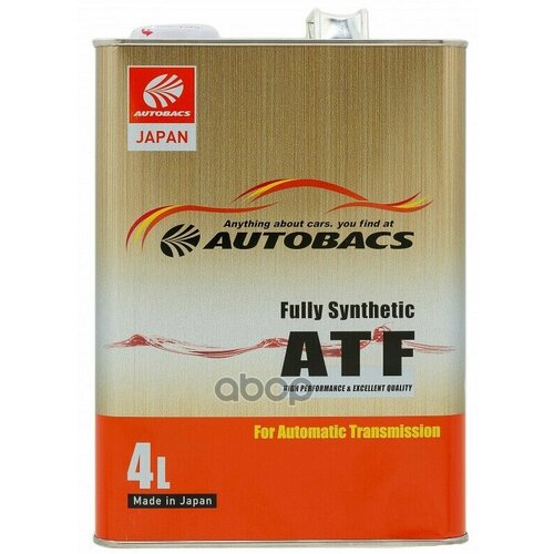 Autobacs Atf Fs Масло Трансмиссионное Синтетическое 4L AUTOBACS арт. A00033244