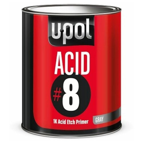 Грунт протравливающий U-POL ACID#8, серый, 1л