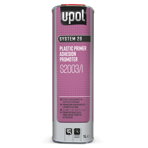 Грунт адгезионный для пластика прозрачный S2003/1, банка, 1л