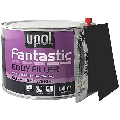 Шпатлевка U-POL FANTASTIC универсальная облегченная, бежевый, 1.4 л
