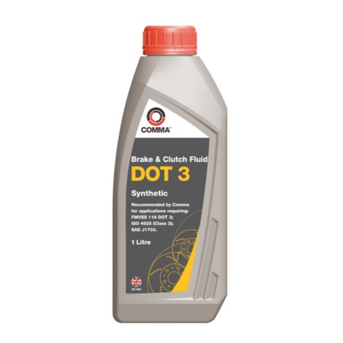 Comma Dot 3 Brake Fluid (1l)_жидкость Тормозная! Dot 3 Fmvss 116 Dot 3, Iso 4925, Sae J-1703 COMMA арт. BF1L
