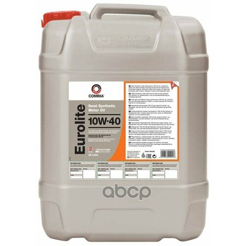 COMMA Comma 10w40 Eurolite (20l)_масло Мотор! Полусин Acea A3/B4, Api Sn/Cf, Mb 229.1, Vw 501.01/505.00