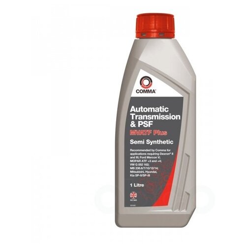 Comma Mvatf Plus (1l)_жидкость Гидравлическая! Синтdexron Ii/Iii, Mopar Atf +3/+4 COMMA арт. MVATF1L