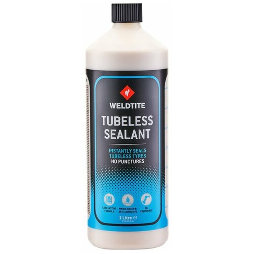 Герметик антипрокольный WELDTITE TUBELESS TYRE SEALANT профи, для бескамерных покрышек, 1л, 7-03093