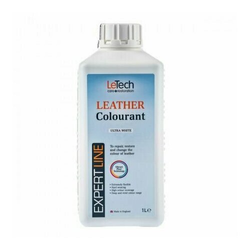 LeTech Expert Line Краска для кожи (Leather Colourant) Ultra White 1л