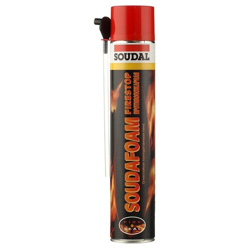 Пена монтажная бытовая Soudal Soudafoam Firestop огнестойкая 750 мл
