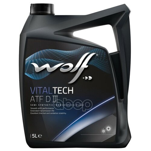 WOLF OIL 8305405 Масло трансмиссионное полусинтетическое VITALTECH ATF DIII 5л 1шт