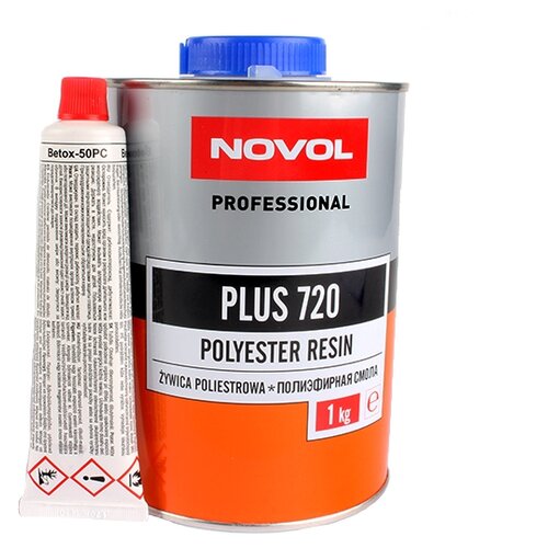 Полиэфирная Смола Novol Plus 720, 1 Кг 36112 + Отвердитель(50гр) Novol арт. 36112-5022