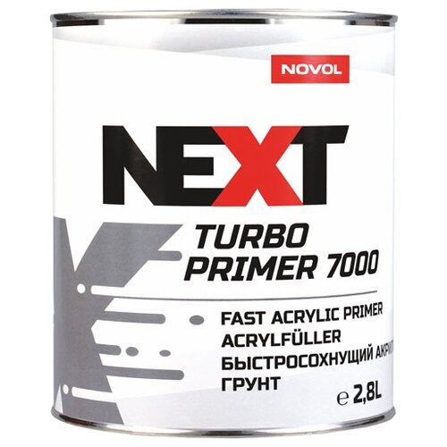 NOVOL 90893 Грунт акриловый быстросохнущий "NOVOL" NEXT TURBO PRIMER 7000 черный (0,8 л) (без отвердителя )