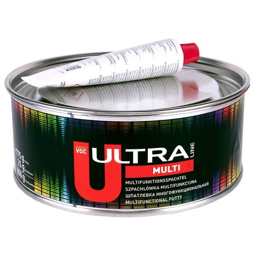 NOVOL 99114 Шпатлевка 1,75кг - универсальная полиэфирная заполняющая шпатлевка ULTRA Multi, в комплекте с отвердителем 1шт