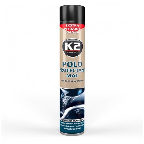 Полироль для пластика POLO PROTECTANT MAT K2 клубника аэрозоль 750мл