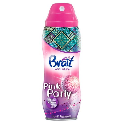 Освежитель воздуха BRAIT Pink Party (300 мл), сухой, аромат Сладковатый цветочно-фруктовый