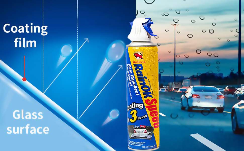 Антидождь Bullsone "RainOK Speed Spray" (аэрозоль) для стёкол и зеркал 119109000 380мл.