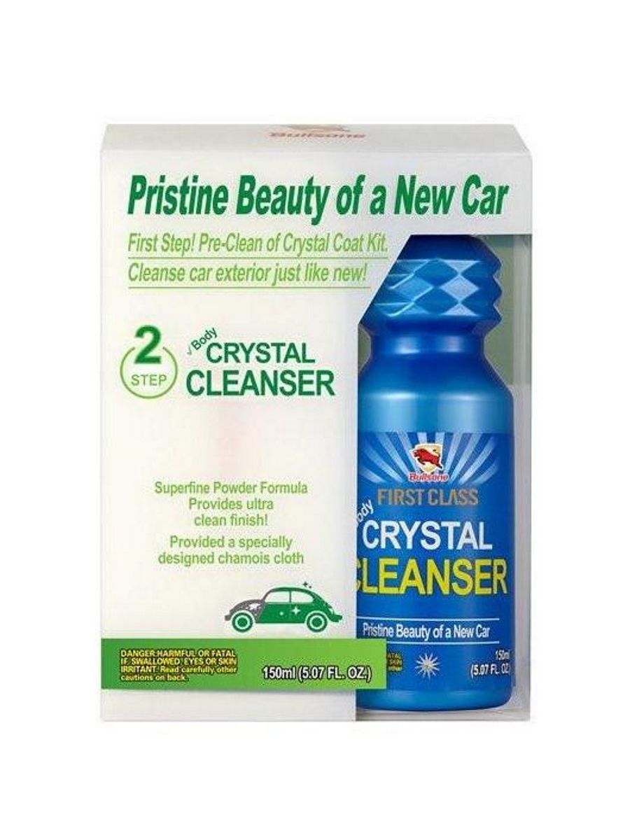 Очиститель для кузова автомобиля Bullsone "Crystal Cleanser" 150мл +спонж