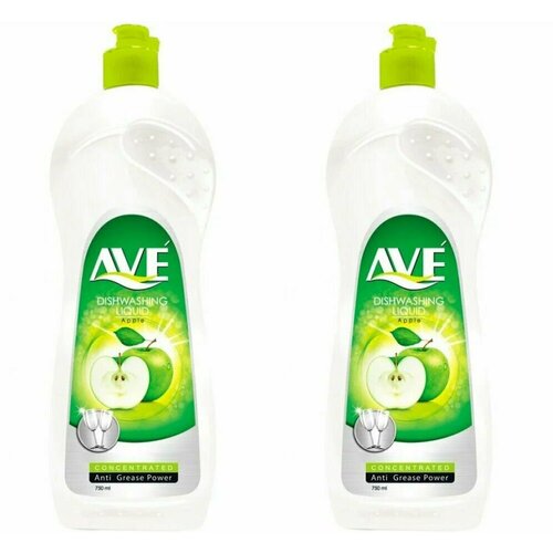 AVE Средство для мытья посуды, Яблоко 750 мл, 2 шт