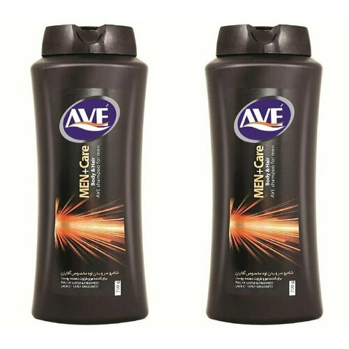 AVE Шампунь-гель 2 в1 мужской, Чистый комфорт 400 мл, 2 шт