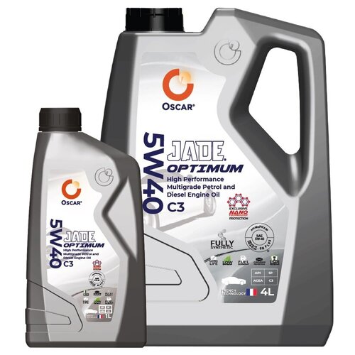 Oscar Oscar Jade 5w40 Optimum 1л. Синт. Мотор. Масло Api Sn Plus/Cf; Acea C2/C3; Mb 229.31/51; Dx 2; Psa B71 2296; Ll04; Vw 5...