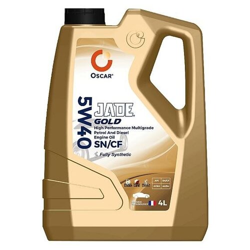 Oscar Масло Моторное "Oscar" 5w40 Jade Gold A3/B4, Sn/Cf Синтетическое 4л