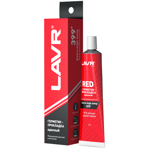 Герметик-Прокладка Красный Высокотемпературный Red Rtv Silicone Gasket Maker 85г. Lavr арт. LN1737