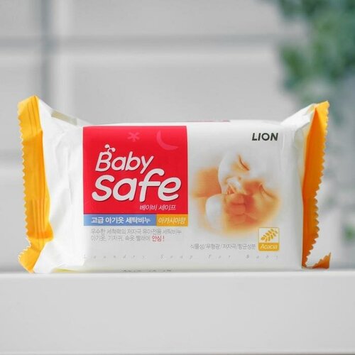 CJ Lion Мыло для стирки детских вещей CJ Lion Baby safe, с ароматом акации, 190 г