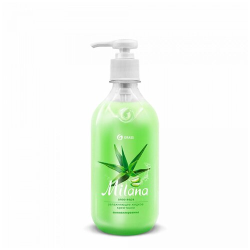 Жидкое крем-мыло Milana алоэ вера с дозатором, 500 мл Grass 1961285 .