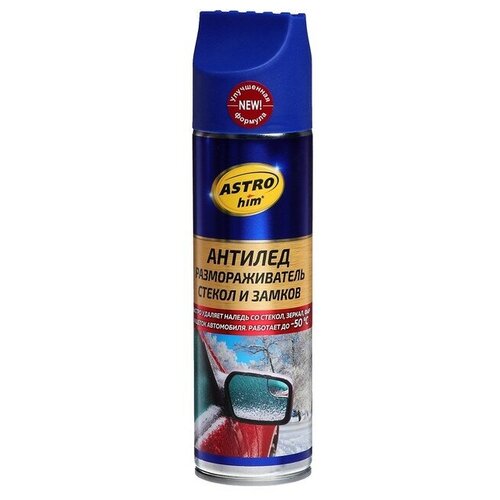 Размораживатель стёкол и замков Astrohim"Антилёд", 335 мл, аэрозоль, АС - 1373 Astrohim 2760586 .