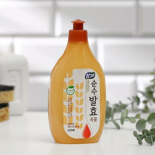 CJ Lion Средство для мытья посуды CJ Lion Chamgreen Pure Fermentation, 5 злаков, 480 мл