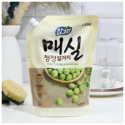 CJ Lion Средство для мытья посуды CJ Lion Chamgreen "Японский абрикос", 960 мл