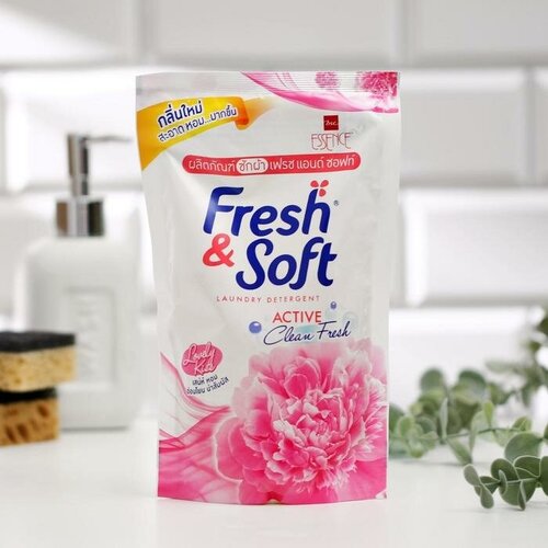 Гель для стирки Lion Fresh&Soft, "Сладкий поцелуй" 400 мл (комплект из 4 шт)